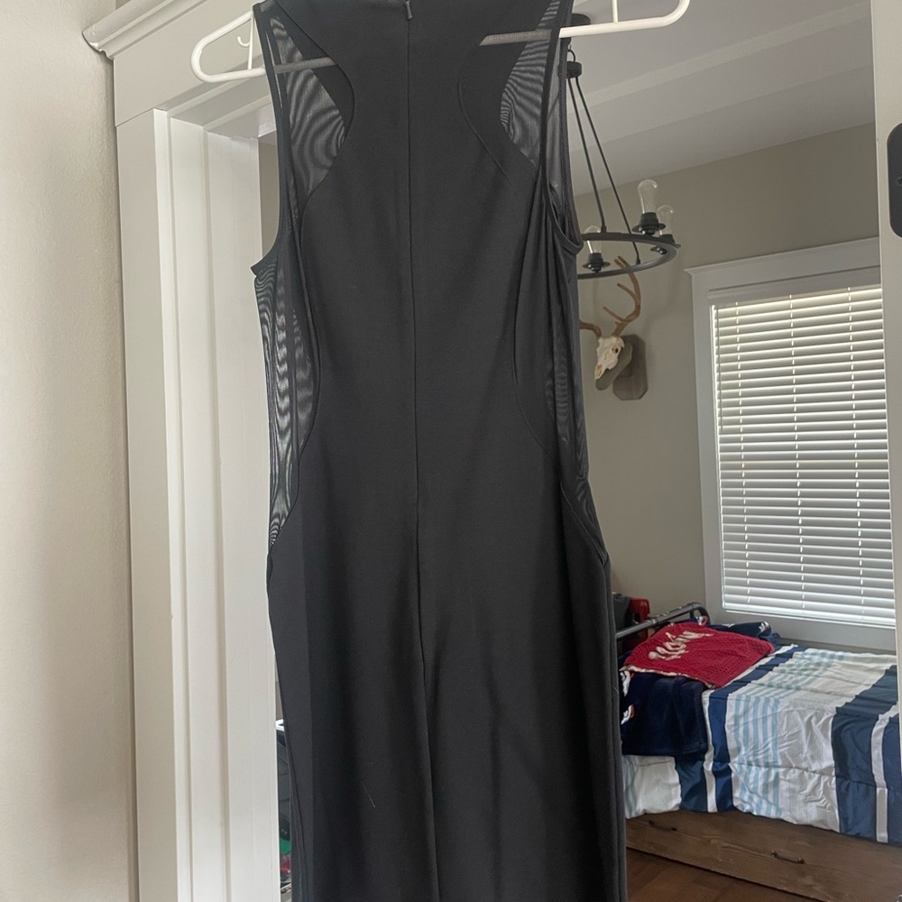 Express Black Backless Dress